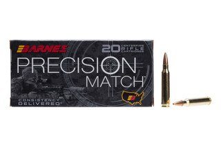 Barnes PRECISION MATCH 223 Rem 77gr Match Burner OTM BT - Box of 20